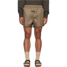 Brown Nylon Shorts 222161M193017