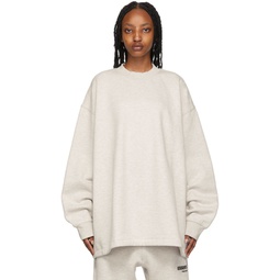 Off White Relaxed Sweatshirt 221161F098027