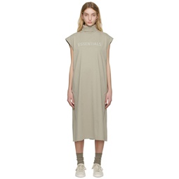 Gray Sleeveless Midi Dress 231161F110003