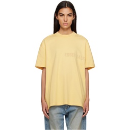Yellow Crewneck T Shirt 231161F110021
