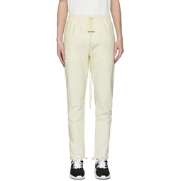 Off White Canvas Lounge Pants 201161M190017