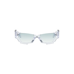 SSENSE Exclusive Transparent Deconstructed Sunglasses 241107M134001