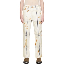 White Plant Dyed Jeans 241107M186004
