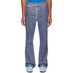Blue 5 Pocket Trousers 232270M186006