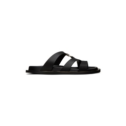 Black Gancini Sandals 231270F124013