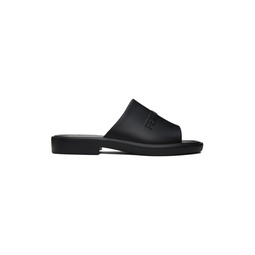 Black Embossed Sandals 232270M234002