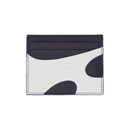 Navy   White Cut Out Card Holder 241270M163016