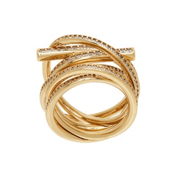 Gold Gancini Ring 241270F024005