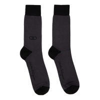 Gray   Black Gancini Socks 232270M220010