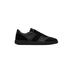 Black Paneled Sneakers 232270M237013