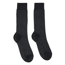 Gray Gancini Socks 232270M220017