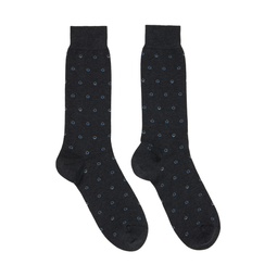 Grey Polka Dot Socks 232270M220018