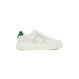Off White Low Cut Gancini Outline Sneakers 241270M237019