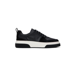 Black Leather Sneakers 241270M237000