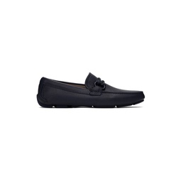 Navy Driver Loafers 241270M231056