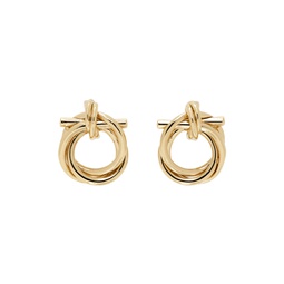 Gold Gancini Earrings 232270F022000