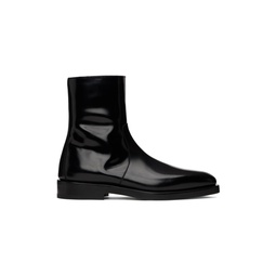 Black Calfskin Boots 231270M223007