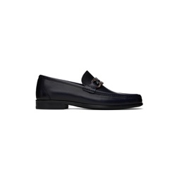 Navy Hardware Loafers 241270M231012