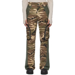 SSENSE Exclusive Green Camouflage Cargo Pants 241081M188012