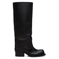 Black Havva Chunky Heel Trouser Boots 232953F115003