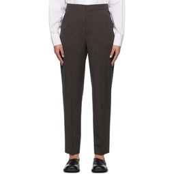 Gray Relaxed Trousers 241072F087007