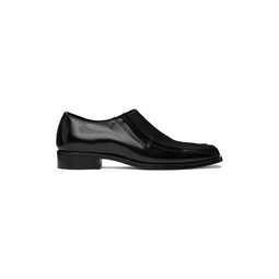 Black Leather Loafers 241072M231002