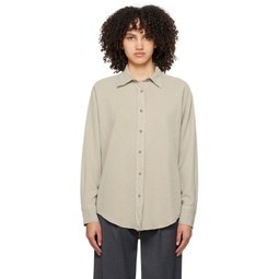 Gray Relaxed Shirt 241072F109001