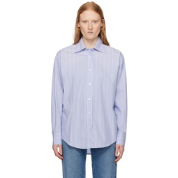 Blue Stripe Shirt 241072F109007