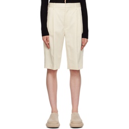 Off White Relaxed Shorts 231072F088003