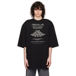 Black Print T Shirt 241604M213010