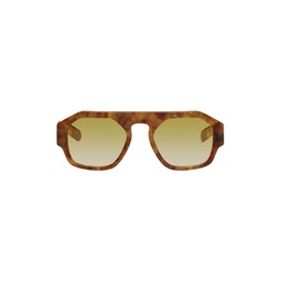 Tortoiseshell Lefty Sunglasses 231829M134014