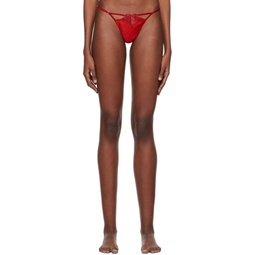 Red Queen Of Hearts V String Thong 241541F081013