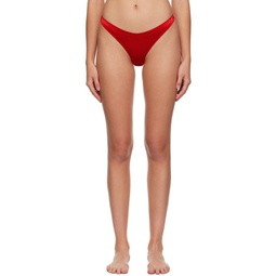 Red Luxe Thong 241541F081001