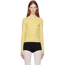 Yellow Max Long Sleeve T Shirt 241924F110020