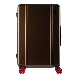 Brown Check In Suitcase 241846M173014