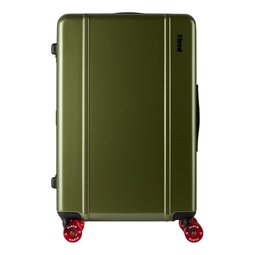 Green Check In Suitcase 241846M173010