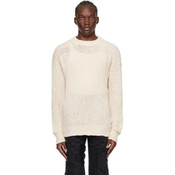 Off White Crewneck Sweater 241195M202016