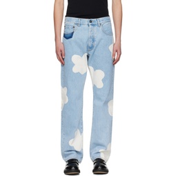 Blue Six Pocket Jeans 241195M186006