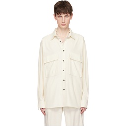 Off White Pocket Shirt 241195M192053