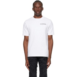 White Printed T Shirt 241195M213052