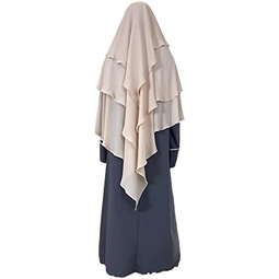 FPOVFPO Hijab for Womens Muslim Jilbab Islamic Ramadan Solid Color Soft Lightweight Long Scarf