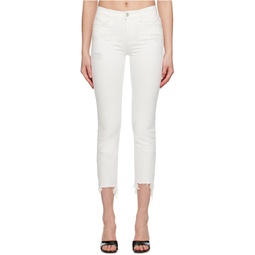 White Le High Straight Jeans 231455F069082