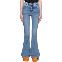 Blue Le Super High Flare Jeans 232455F069044