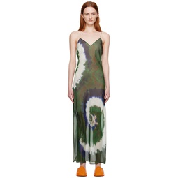 Green Julia Sarr Jamois Edition Midi Dress 232455F054005