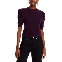 Ruched Puff Sleeve Sweater