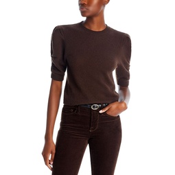Ruched Puff Sleeve Sweater