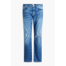 LHomme slim-fit distressed denim jeans