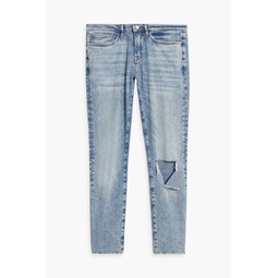 LHomme skinny-fit distressed denim jeans