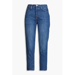 Le Original cropped high-rise tapered jeans