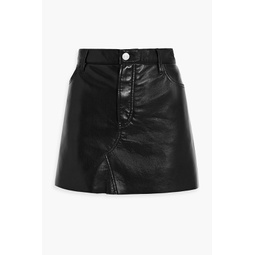 Le High N Tight leather mini skirt